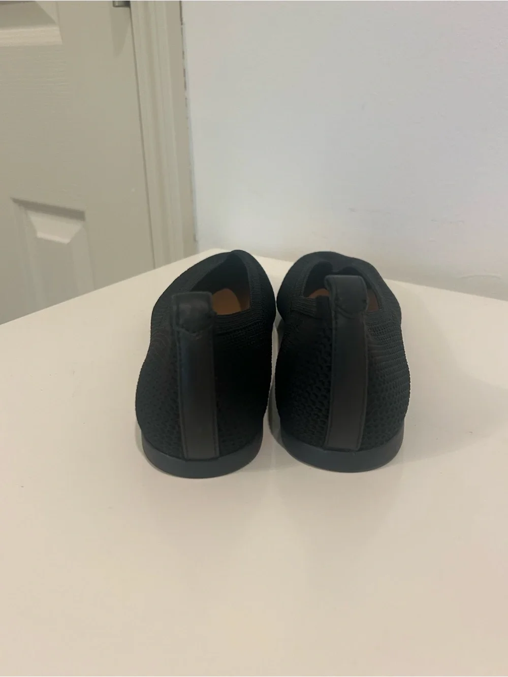 Everlane The 40 hour flat In black re-Knit Pointed-Toe Women's Flats